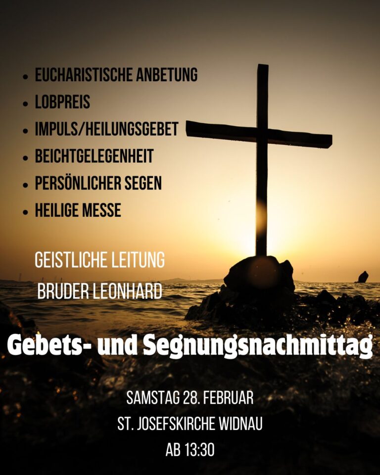 Gebets und Segnungsnachmittag